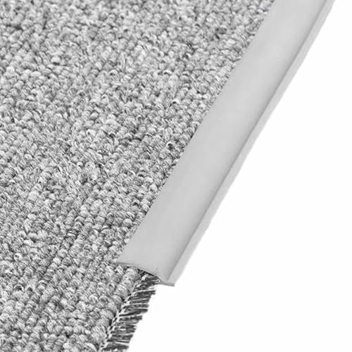 XYUERU Carpet Edging Trim Strip,Self Adhesive Flexible PVC Floor Transition Strip, Floor Transition Strip, Door Floor Transition Threshold Edgings Trim for Door Mat Carpet Doorway