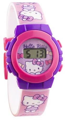 Coriex Kinderuhren - Trendige Digitaluhren für Kids: Stilvoll und praktisch für Junge Trendsetter | Uhrzeit und Datum in verschiedenen Designs (Hello Kitty)