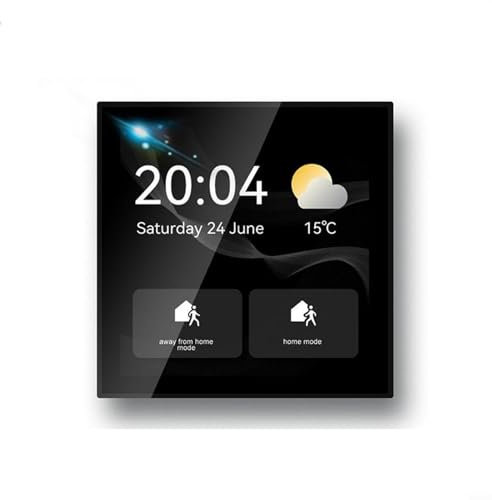 Emiif Pantalla táctil Smart Home Panel de control Hub para Tuya para ZigBee WiFi Controlador central para escenas de automatización Control remoto