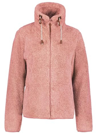ICEPEAK Damen Midlayerjacke Outdoorjacke Funktionsjacke Teddyjacke Colony, Farbe:Rosa, Artikel:-628 hellrot, Größe:XL