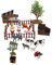 VICASKY 1 Tiermodell Tierfigur Spielzeugpferde Walspielzeug Traktorspielzeug für kinderspielzeug Farm Mini-Simulationsmodell DIY Mini-Modellierspielzeug Plastik