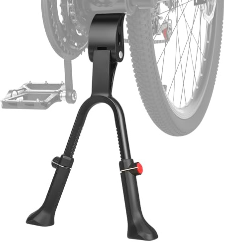 YBLNTEK Fahrradständer Zweibein-Ständer, Aluminiumlegierung Doppelständer Höhenverstellbar 24-29 Zoll Zweibeinständer, Fahrrad Ständer für City Fahrrad, MTB und Trekkingräder
