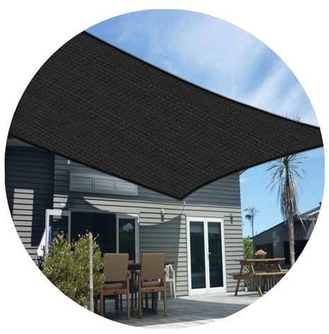Sun Shade Sail 3m x 3m Square Shade Sails Waterproof Outdoor Garden Patio Party Sunscreen Awning Canopy 98% UV Block With Free Rope for Outdoor Patio Party Sunscreen Greenhouse