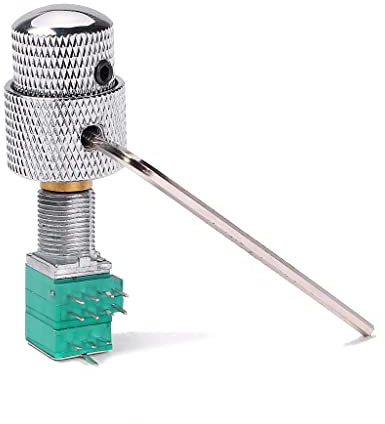 Potentiometer mit Drehschalter, gerändelter Schaft, B504 + C504 + A504 für Gitarre
