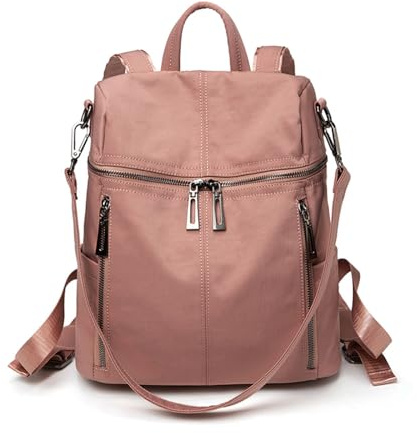 BUKESIYI Donna Borsa Zaino Elegante Zainetto Borse a Tracolla Zaini Antifurto Zainetti 2026 Firmate Nylon IT78594 Rosa