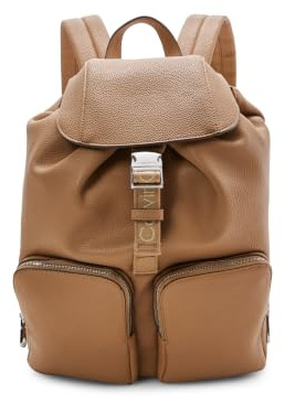 Calvin Klein Damen Gurtband Flap BAckpack LV04F3645G Rucksack, Braun (Tannin), Einheitsgröße
