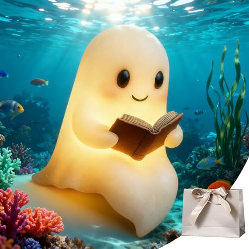 Ruileyou Nachtgeist Lampe OIriginal, Kleiner Nachtgeist Lampe, NachtgeistAlsLampe, Kann als Weihnachtsdekoration Verwendet Werden, Tables, for Readers and Book Lovers (A (Groß))