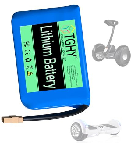 TGHY Akku-Ersatz für Hoverboards: 36V 2Ah wiederaufladbarer Lithium-Akku mit integriertem BMS-Board (36V) – Ersatzteil für Skateboards und Balanced Vehicles
