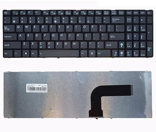 ZHAOWOZ Tastiera per Laptop per ASUS N61J N61V A53S K53S K52D K52J X53S N53 X55V X54H A52 N53SV K55DR(Small Keys)