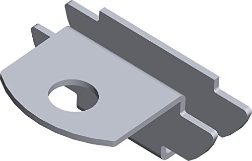 DIY Element System EINSTECKHALTER für U-Träger Regalträger, einseitig, Auflage für Holz- und Glasböden - 12 Stück