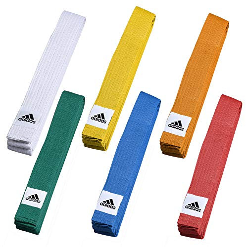 adidas Ceinture Blanche Club, Principianti Judo o Karate 60% Cotone e 40% Poliestere 8 Righe di Cuciture. Etichetta Tessuta. Colore Dimensioni: da 220 a 340 cm. Uomo, Bianco-Bianco, 280 cm