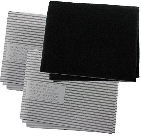 SPARES2GO Cooker Hood Carbon Grease Filter Kit for Homark Kitchen Extractor Fan Vent