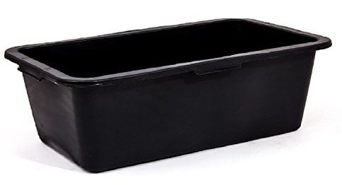 Noir auge en plastique 80 L pour melanger le mortier
