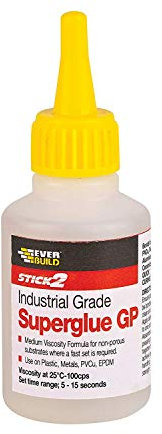 Everbuild 5 X CYN20 20g General Purpose Industrial Superglue - Clear
