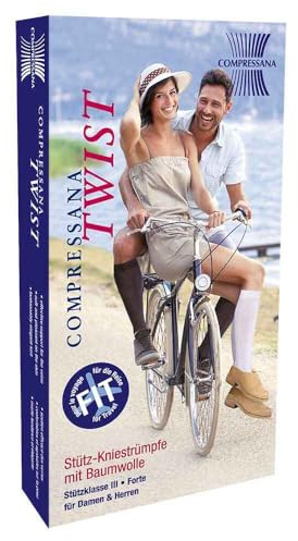 Compressana Twist St.Kniestr.36-38 Gr.1 vanilla 2 St
