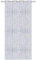 Arsvita Fadenvorhang Metallik-Optik mit Ösen, Türvorhang 140x250cm (Weiß)