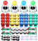 EG STARTS 4 Player Classic DIY Arcade Joystick Kit Parts USB Encoder para PC Juegos de Controles 4/8 Way Stick 5V led Botones iluminados para Videojuegos Consolas Mame Raspberry Pi y 4 Colores