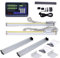 TOAUTO 2 Axis Digital Readout DRO Display with Precision Linear Scale 5µm 50~1000mm for Milling Lathe Drill EDM Machine (450mm+900mm)