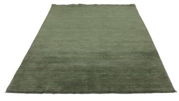 RugVista Handloom Fringes Teppich, 300 x 400 cm, Forest Grün | Moderne, Rechteckig, Niedriger Stapel, Nur chemische Reinigung, Wohnzimmer, Esszimmer, Schlafzimmer