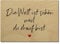 Interluxe Postkarte aus Holz Die Welt ist schön, weil du drauf bist DIN A6 105x148mm Karte Echtholz Spruch Liebeserklärung