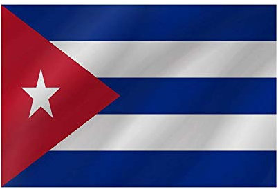 R&F srls - Bandera de Cuba Nacional (Tejido, tamaño estándar, 90 x 150 cm)