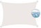 Flei Toldo Vela de Sombra 3x4m Blanco, Protección Rayos UV, Resistente a la Intemperie Resistente al Agua para Jardines,Patios Piscinas, áreas de Barbacoa