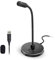 CMTECK Microphone USB G009 pour ordinateur de bureau avec suppression du bruit pour PC/ordinateur portable pour discuter en ligne, home studio, podcasting, jeux, Skype, YouTube avec fonction muet