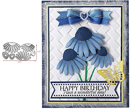 YunTrip Stanzformen für Kartenherstellung, Gänseblümchen, Metall-Stanzformen für DIY Scrapbooking, Album, Prägung, Foto, Basteln, Papierkarten, dekorative Bastelarbeiten