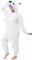 dressfan Unisex Pigiami Drago Nero Pigiami Costumi Tuta Cosplay Costumi Natale Halloween Pigiami per Adulti Adolescenti Bambini (Bianca, XL)
