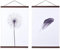 Ywlake A2 Cadre Photo Magnétique 42 cm, Cadre Poster Porte Affiches 42x30 42x59 Aimanté en Bois Naturel pour Affiche Cadre Magnetique Cadre Affiche Cadre Suspendu (42cm, Noyer, 2 Paquets)