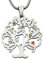 Personnalisé Arbre de Vie Collier Prénom Gravé jusqu'à 7 Nom pour Femmes Famille Grand-mère Fête des Mères Cadeau d'anniversaire de Noël Argent/Or/Or Rose