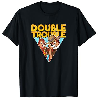 Disney Chip And Dale Yellow Double Trouble Triangle T-Shirt