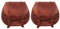 ALASKA EXPORTS - 1 Pair Motorbike Saddle Bags Leather Rear Seat Saddle Bag Travel Tool Tail Luggage Black (2 Bags Bags) (Brown) (Brown 1)
