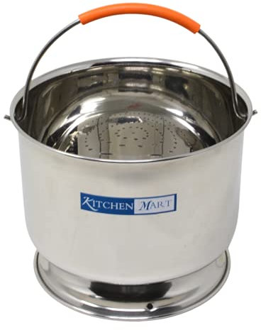 Kitchen Mart Premium Stainless Steel Starch Remover Container for Pressure Cooker (for 3 litres Cooker)
