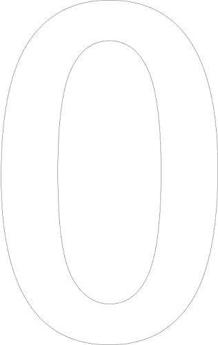 ShirtInStyle Zahlen selbsklebende Aufkleber, 10cm hoch, Haustür, Mülltone, Basteln, Boote, Nummern, Kennzeichen, KFZ, Türen, Spint, Umkleide, Hausnummer, Bootsnummer, ZAHL 0-10cm, weiss