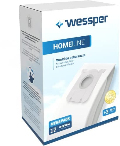 Wessper Sacchetti per Aspirapolvere Philips/AEG-Electrolux, S-Bag Classic, 12 Sacchetti + 3 Filtri