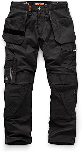 Scruffs Men's Scruffs Trade Holster Black Trousers, Black, 32W Short UK
