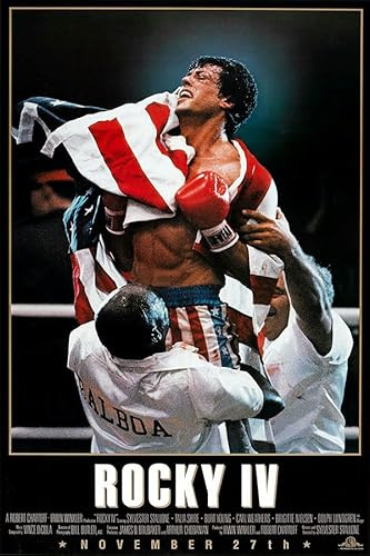 ASHER Gift The Cast Poster, Motiv: Sylvester Stallone Dolph Lundgren Carl Weathers, Geschenk, matt, rahmenlos, 38 x 58 cm