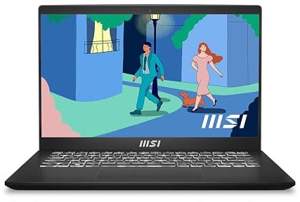 MSI Modern 14 C12M-251IT, Notebook 14 FHD 60Hz, Intel i5-1235U, Intel Iris Xe, 8GB RAM DDR4 3200MHz Onboard, 512GB SSD PCIe 3, WiFi 6, Win 11 Home [Layout e Garanzia ITA] Nero