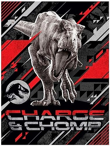 Halantex Kuscheldecke Jurassic World 130x170 cm, Fleecedecke, Mehrfarbig