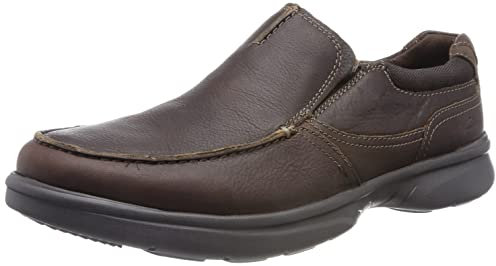 Clarks Bradley Free, Mocasín Hombre, Tan Tumbled, 44.5 EU Ancho