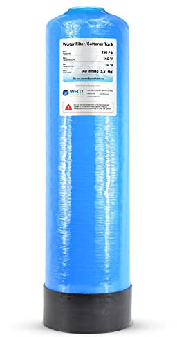 WECO Mineraltank für Wasserenthärter/Filteranwendungen (10x35, BLAU)