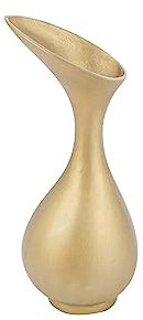 J-Line Vase Olivia - Blumenvase - Aluminium - Gold - Klein - 45 cm