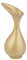 J-Line Vase Olivia - Blumenvase - Aluminium - Gold - Klein - 45 cm