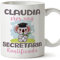 MUGFFINS Tazas Personalizadas para SECRETARIA - En Español - Koalificados Personalizados - 11 oz / 330 ml - Regalo Personalizable original y divertido
