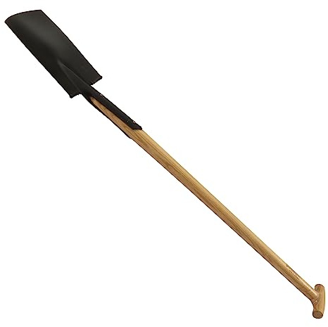 Damenspaten mit Tritt Buchenstiel - 90 cm - handgeschmiedet - gehärteter Stahl - Gartenspaten - Gartenwerkzeug - robust - langlebig - ergonomisch