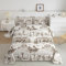 Castle Fairy Western-Cowboy-Bettwäsche-Set, Queen-Size-Größe, braune Skizze, Wüste, Wildpferd, Bettwäsche-Set, 3-teilig, für Kinder, Jungen, Männer, Mädchen, Schlafzimmer, Dekoration, rustikales