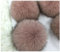 Egurs 2 Stücke Kunstfell Bommel Pompon Fellbommel Fuchspelz Flauschige Pompons Ball DIY Bunte Bommeln bälle für Mützen Tasche Schals Schlüsselanhänger Dekoration Zubehör,9cm Rosa 2 Stück