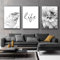WMLBK 3er Poster Set Schwarz Weiß Poster Aesthetic Wandbilder Wohnzimmer Modern Bilder Leinwandbilder Löwenzahn Blumen Wandbilder Kunstplakat Wanddeko - ohne Rahmen (50x70cm, A)