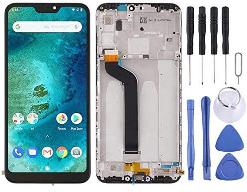 Pantalla LCD de teléfono móvil Pantalla LCD TFT para Xiaomi Redmi 6 Pro / A2 Lite Digitizer Conjunto con Marco (Negro) Parte de reparación